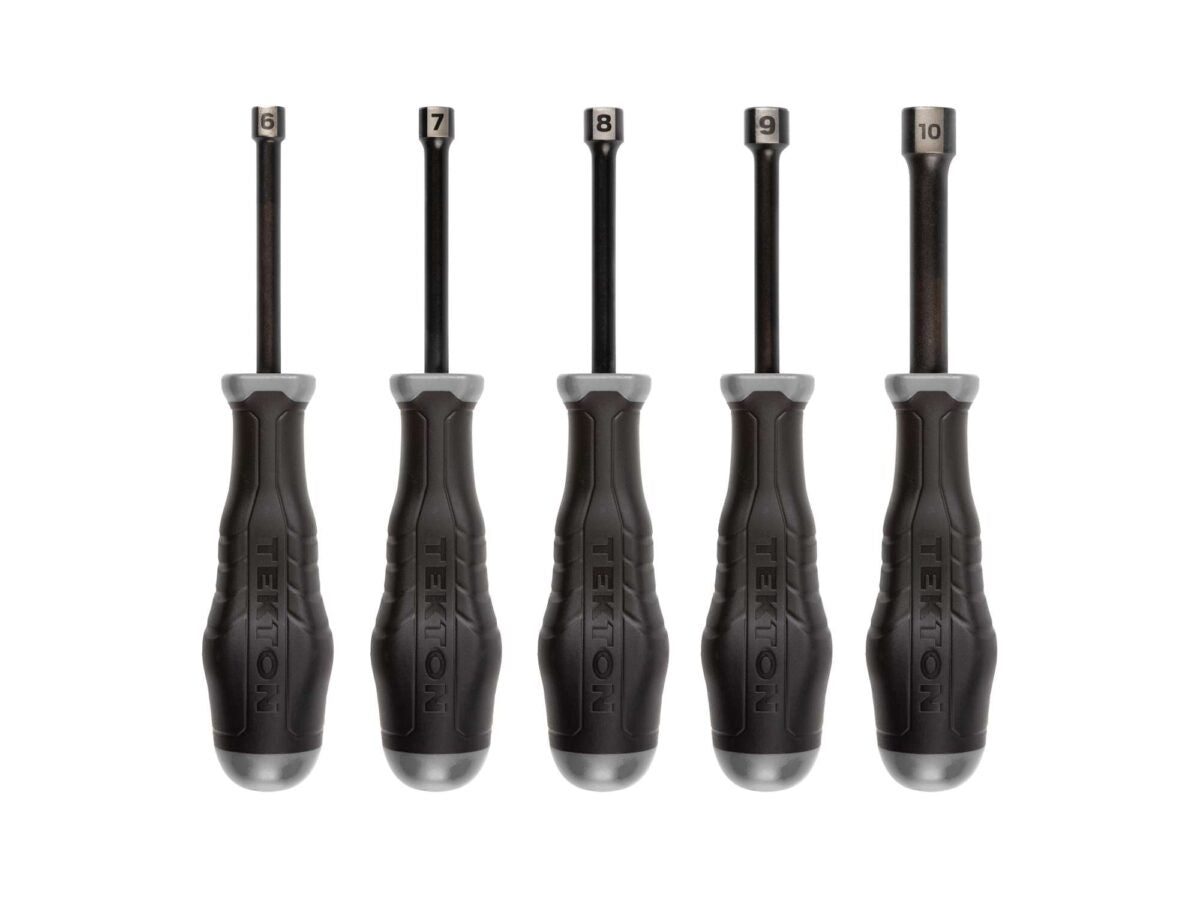 TEKTON High-Torque Black Oxide Blade Nut Driver Set, 5-Piece (6-10 mm) | DHD91201