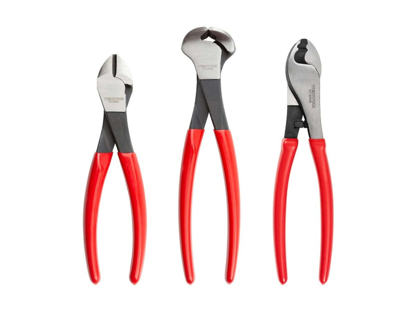 TEKTON Cutting Pliers Set, 3-Piece (Diagonal, End, Cable Cutting) | PCT99120 Main image