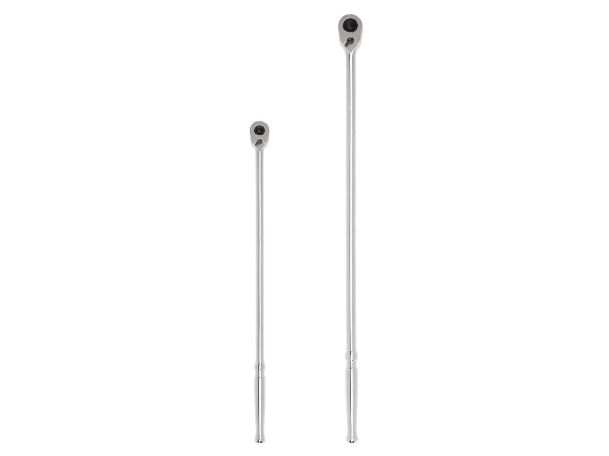 TEKTON 3/8, 1/2 Inch Drive Quick-Release Extra-Long Ratchet Set, 2-Piece (18, 24 in.) | SRH99125