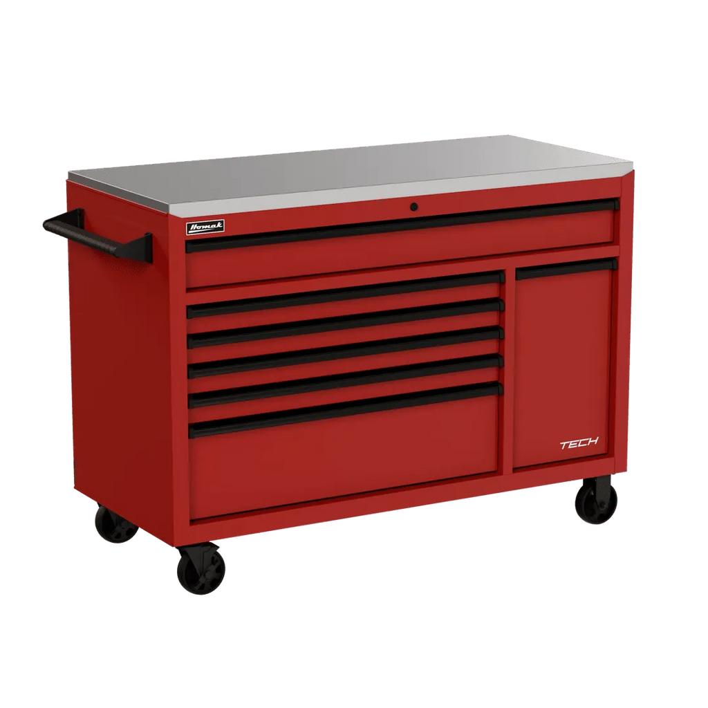 Homak Manufacturing Homak 54" TECH Workstation w/Power Tool Drawer and Stainless Steel Top