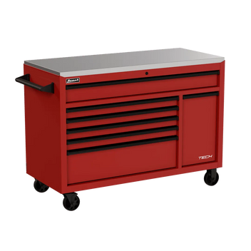 Homak Manufacturing Homak 54" TECH Workstation w/Power Tool Drawer and Stainless Steel Top