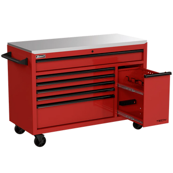 Homak Manufacturing Homak 54" TECH Workstation w/Power Tool Drawer and Stainless Steel Top