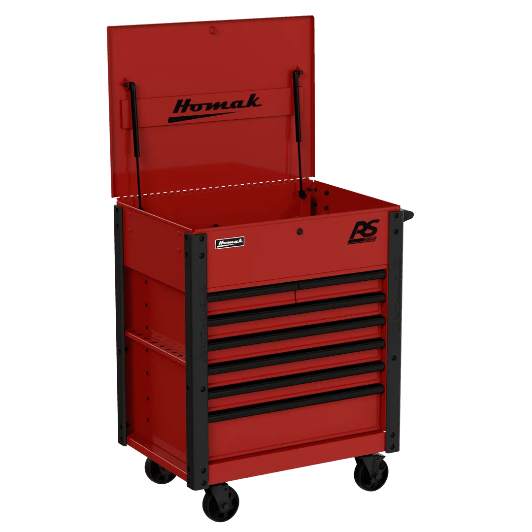 Homak Manufacturing 35 in. Pro Series 7-Drawer Service Cart
