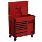 Homak Manufacturing 44" 8-Drawer Service Cart w/power Tool Holder Drawer