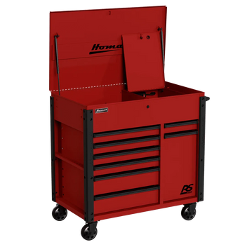 Homak Manufacturing 44" 8-Drawer Service Cart w/power Tool Holder Drawer