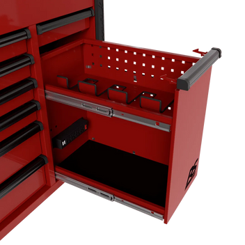 Homak Manufacturing 44" 8-Drawer Service Cart w/power Tool Holder Drawer