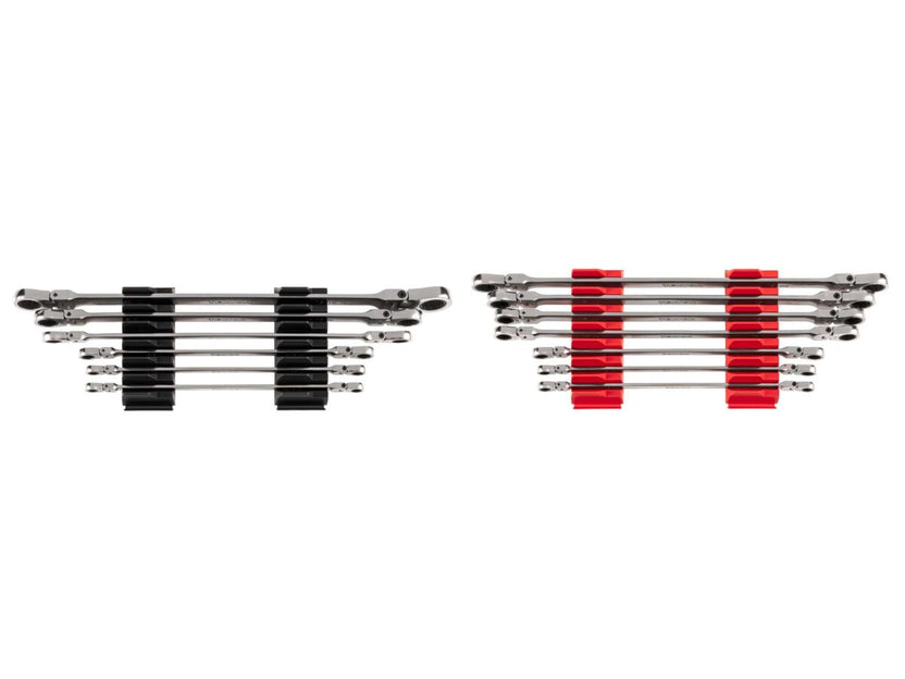 TEKTON Long Flex Head 12-Point Ratcheting Box End Wrench Set with Modular Organizers, 13-Piece (1/4-13/16 in., 6-19 mm) | WRB96302 Main image