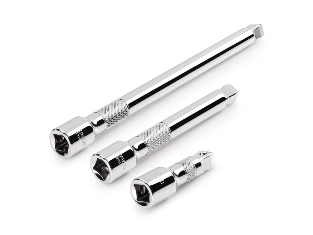 TEKTON 1/2 Inch Drive Wobble Extension Set, 3-Piece (3, 6, 10 in.) | SHA92015
