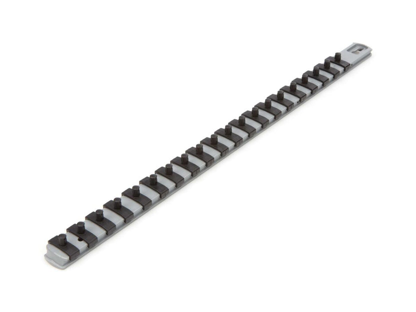 TEKTON 1/4 Inch Drive x 18 Inch Socket Rail, 20 Clips (Gray) | OSR03320 Main image