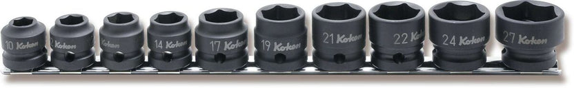 Ko-ken RS2010A/8-L25 1/4 Sq. Dr. Socket set  1/8-3/8 Hex Length 25mm  8 pieces Main image