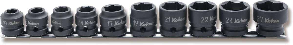Ko-ken RS2010A/8-L25 1/4 Sq. Dr. Socket set  1/8-3/8 Hex Length 25mm  8 pieces