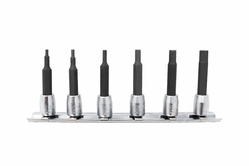 Ko-ken RS2010M/7-L25 1/4 Sq. Dr. Socket set  3-10mm Hex Length 25mm  7 pieces Main image