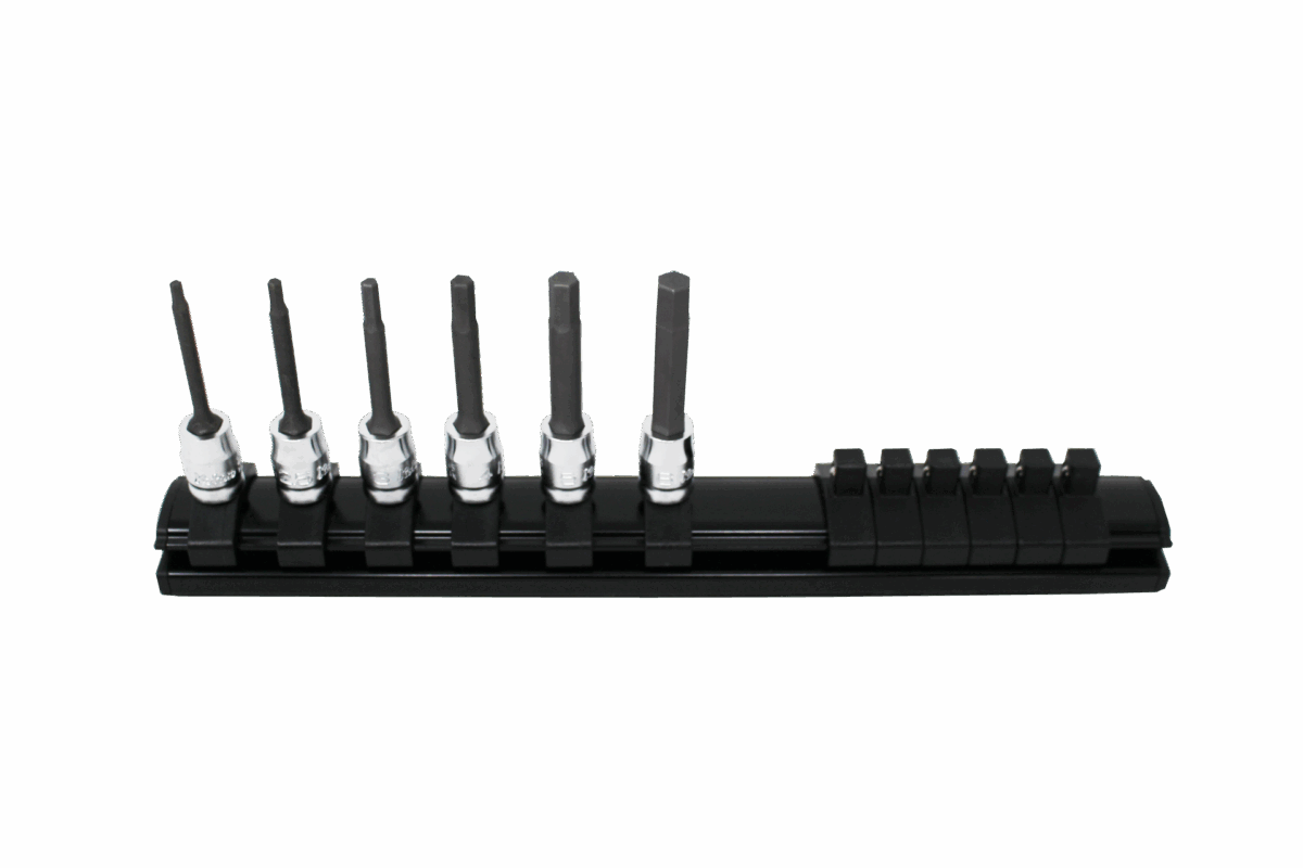 Ko-ken RS2025/7-HOLE 1/4 Sq. Dr. 7 Piece Tamper-Resistant TORXÂ® Socket Set T10H-T40H