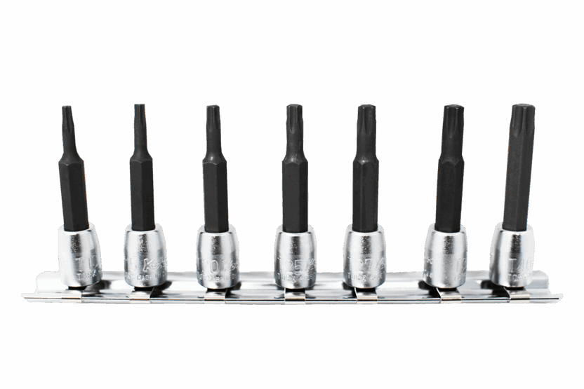 Ko-ken RS2025Z/7-L28 1/4 Sq. Dr. 7 Piece Z-SeriesÂ® TORXÂ® Bit Socket Set T10-T40  Length 28mm Main image