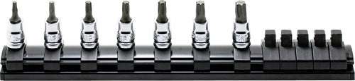 Ko-ken RS2025Z/7-L50 1/4 Sq. Dr. 7 Piece Z-Series TORXÂ® Bit Socket Set T10-T40  Length 50mm