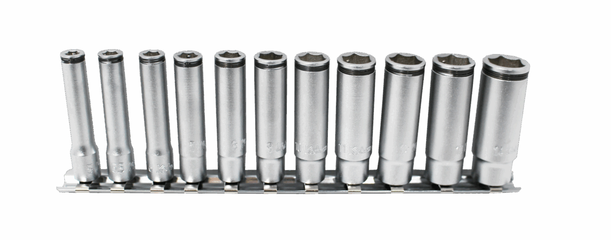 Ko-ken RS2350M/4 1/4 Sq. Dr. Deep NUT GRIPÂ® Socket Set 8-14mm - 4 pieces
