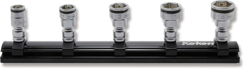Ko-ken RS2445A/9 1/4 Sq. Dr. Universal Socket set  3/16-9/16 12 point 150mm  9 pieces Main image