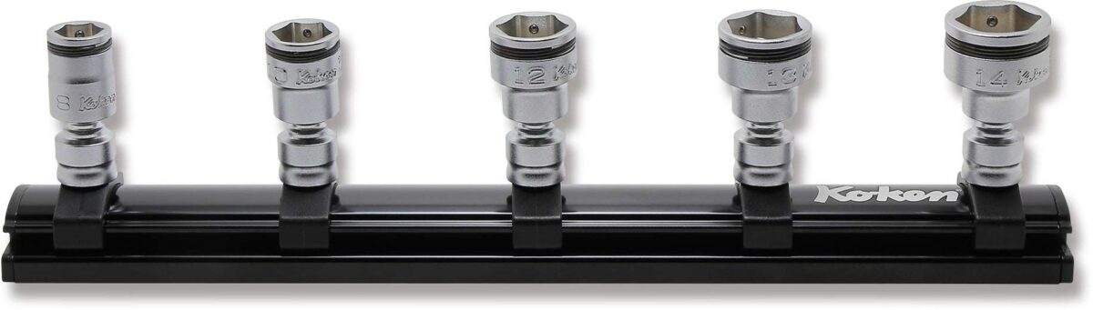 Ko-ken RS2445A/9 1/4 Sq. Dr. Universal Socket set  3/16-9/16 12 point 150mm  9 pieces