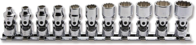 Ko-ken RS2446A/10 1/4" Sq. Drive SAE Universal 12-Point NUT GRIP® Socket Set Main image