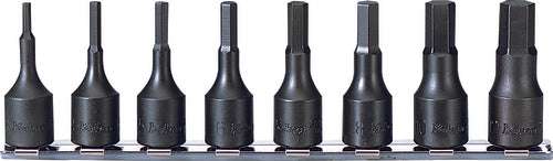 Ko-ken RS3012M/8-L52 3/8 Sq. Dr. Bit Socket set  3mm-12mm Hex 200mm  8 pieces