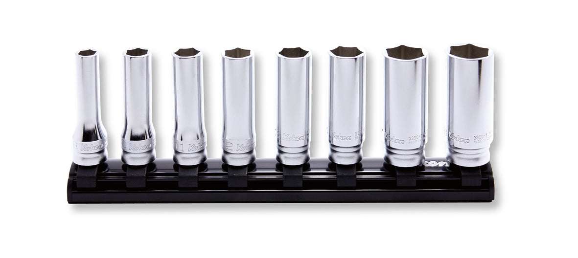 Ko-ken RS3300W/7 3/8 Sq. Dr. Socket set Whitworth 1/8-1/2 6 point 200mm  7 pieces