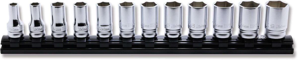 Ko-ken RS3300XZ/8 3/8 Sq. Dr. Socket set  8-19mm 6 point 200mm Z-series 8 pieces