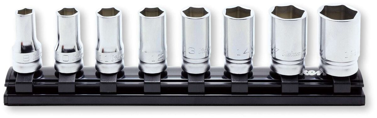 Ko-ken RS3305A/9 3/8 Sq. Dr. Socket set  1/4-3/4 12 point 200mm  9 pieces