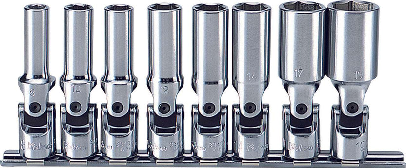Ko-ken RS3350AM/6-L120 3/8â€ Sq. Dr. Extra Deep Nut Grip Socket Set - 6 pieces - RS3350AM/6-L120 Main image