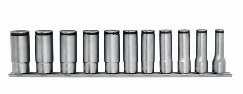 Ko-ken RS3350M/5 3/8 Sq. Dr. Deep NUT GRIPÂ® Socket Set  8mm-14mm - 5 pieces Main image