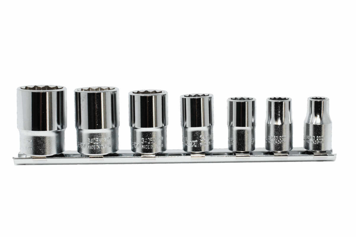 Ko-ken RS3410M/12 3/8 Sq. Dr. Socket set  8-19mm Surface 300mm  12 pieces Main image