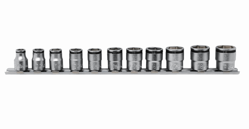 Ko-ken RS3450M/8 3/8 Sq. Dr. Socket set  8mm-19mm Nut Grip 200mm  8 pieces Main image