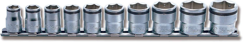 Ko-ken RS3450M/11 3/8 Sq Dr NUT GRIPÂ® Socket Set 8mm-19mm - 11 piece - RS3450M/11 Main image