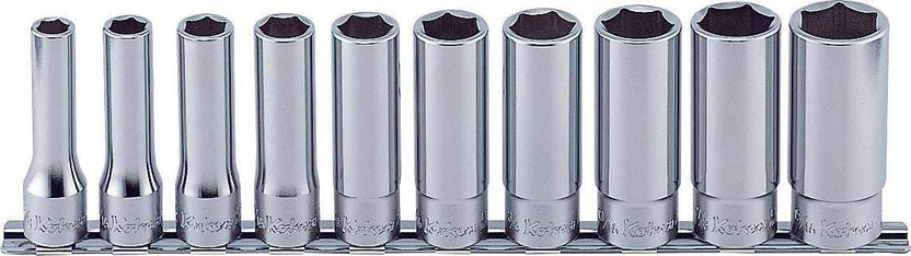 Ko-ken RS4300M/10 1/2 Sq. Dr. Socket set  10-22mm 6 point 300mm  10 pieces Main image
