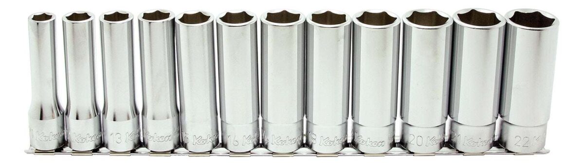 Ko-ken RS4310M/10 1/2 Sq. Dr. Socket set  10-22mm Surface 300mm  10 pieces