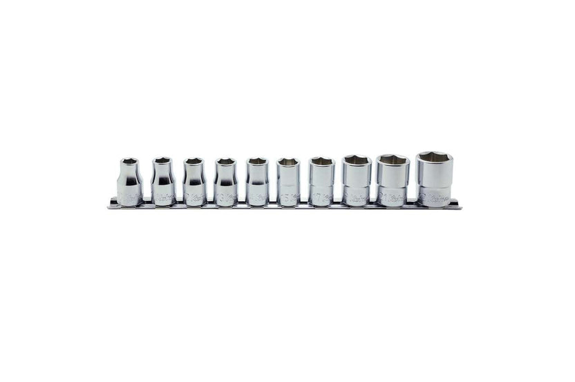 Ko-ken RS4405W/8 1/2 Sq. Dr. Socket Set Whitworth 3/16-5/8 12 point 250mm  8 pieces Main image