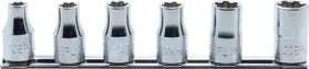 Ko-ken RS4425/6-N 1/2 Sq. Dr. Socket Low Profile TORXÂ® 6 piece set E10N-E20N
