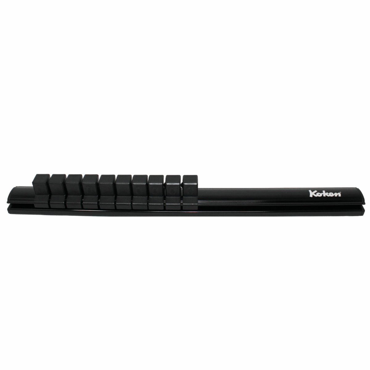 Ko-ken RSAL300-3/8X12 Magnetic Aluminum Rail  3/8 Plastic Clip x 12 pieces  300mm