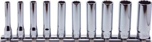 Ko-ken RSAS2405A/10 1/4 Sq. Dr. Socket set  3/16-9/16 12 point 150mm Aerospace 10 pieces
