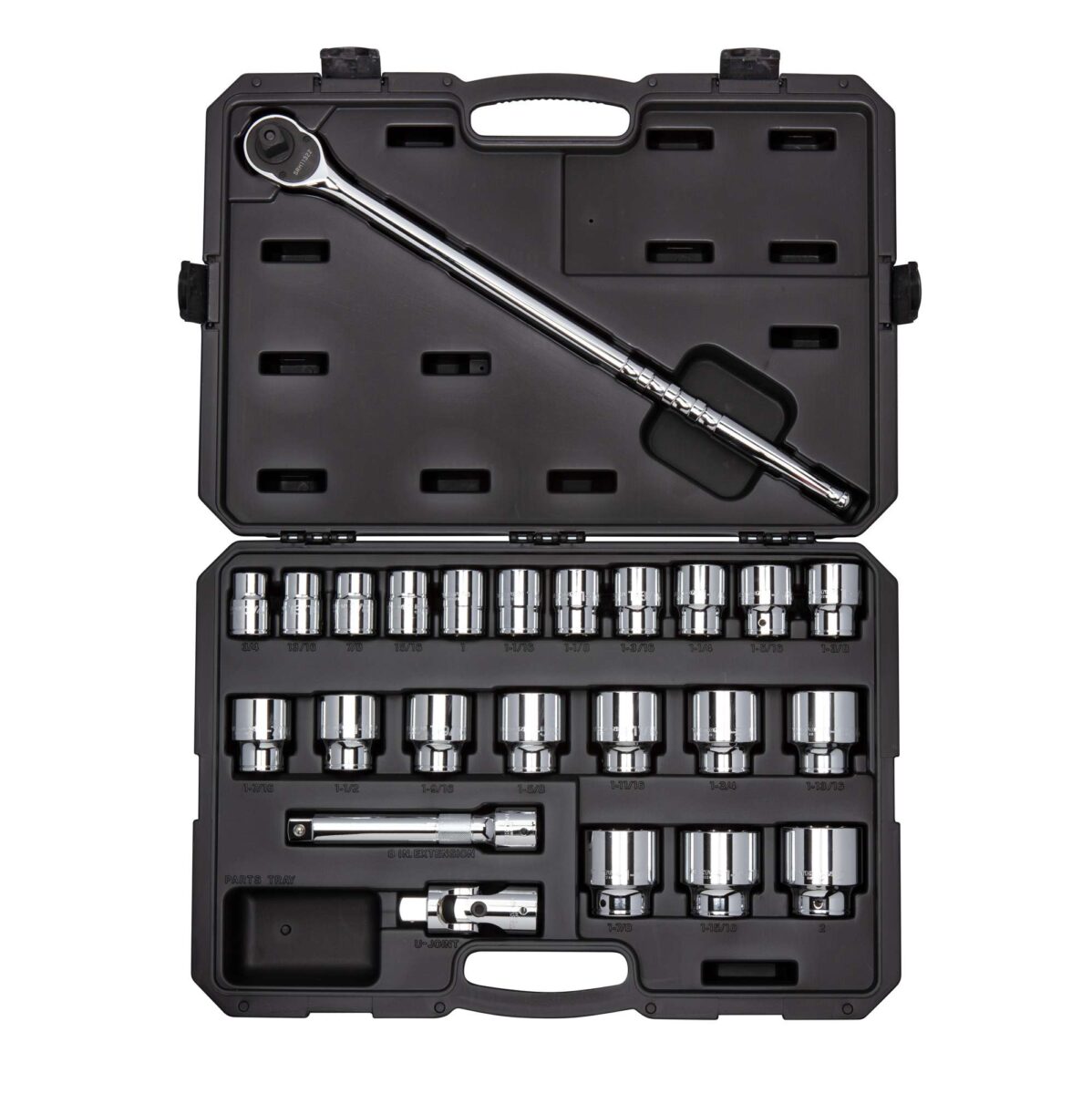 TEKTON 3/4 Inch Drive 12-Point Socket and Ratchet Set with Case, 24-Piece (3/4-2 in.) | SKT35105 Main image