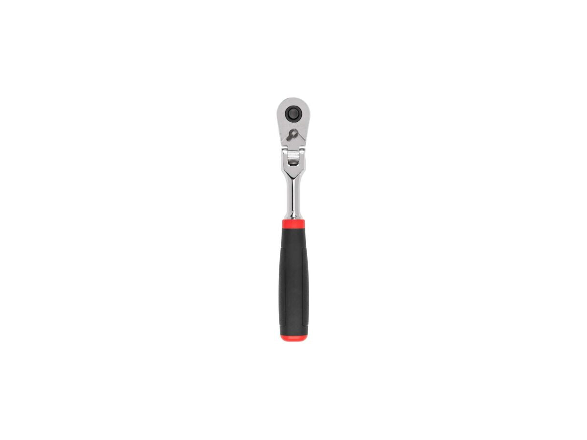 TEKTON 3/8 Inch Drive x 8 Inch Flex Head Quick-Release Comfort Grip Ratchet | SRH32108