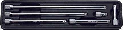1/4 Sq. Dr. Extension Bar Set 28-250mm ABS Tray 6 pieces Main image
