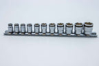 1/4 Sq. Dr. Socket set 5-14mm Nut Grip Length 150mm 11 pieces