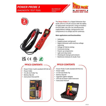Power Probe 3 Green w/Plastic Case