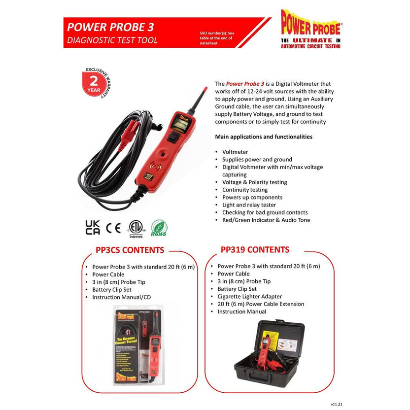 Power Probe 3 Carbon w/Plastic Case Secondary image