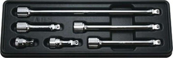 3/8 Sq. Dr. Wobble-Fix Extension Bar set 32-250mm ABS Tray 6 pieces