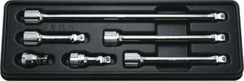 3/8 Sq. Dr. Wobble-Fix Extension Bar set 32-250mm ABS Tray 6 pieces Main image