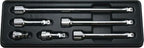 3/8 Sq. Dr. Wobble-Fix Extension Bar set 32-250mm ABS Tray 6 pieces