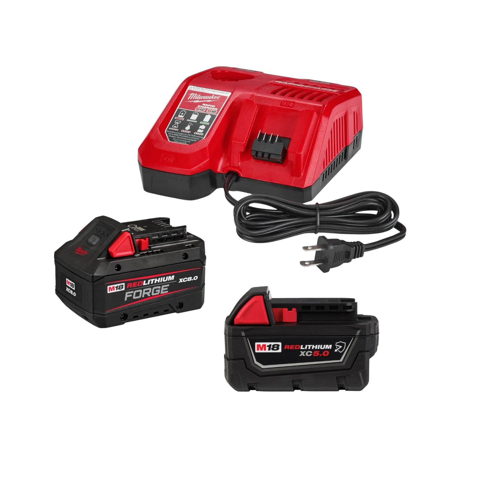 Milwaukee Tool M18™ REDLITHIUM™ FORGE™ XC8.0 Starter Kit w/ Free 5.0 XC Main image