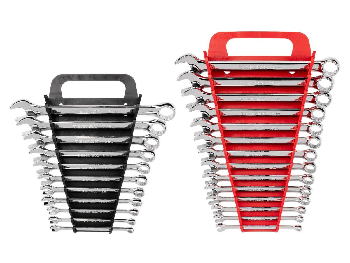 TEKTON Combination Wrench Set with Holders, 25-Piece (1/4-3/4 in., 6-19 mm) | WCB92301 Main image