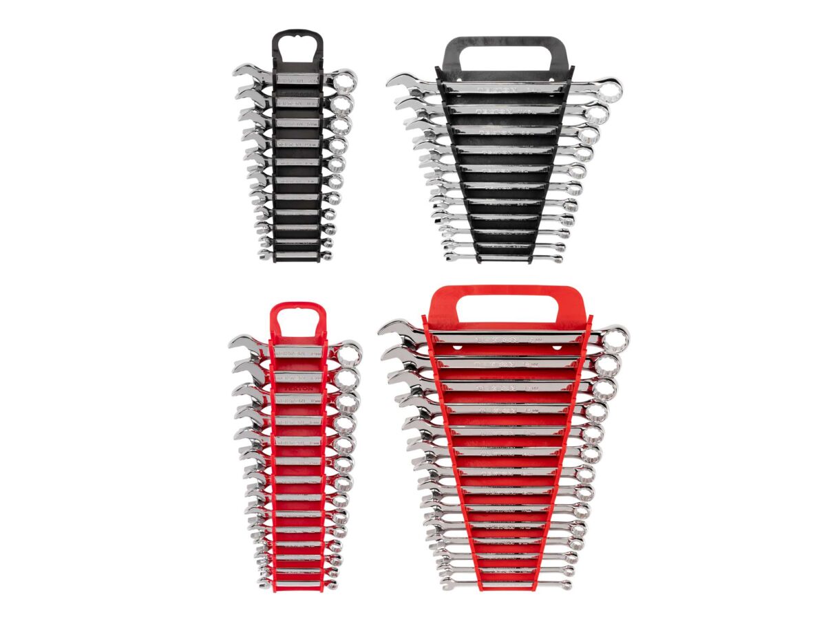 TEKTON Stubby and Standard Length Combination Wrench Set with Holders, 50-Piece (1/4-3/4 in., 6-19 mm) | WCB92902 Main image